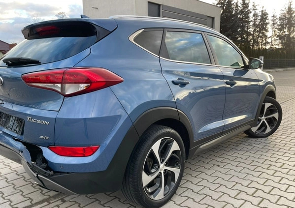 Hyundai Tucson cena 68000 przebieg: 99000, rok produkcji 2016 z Leszno małe 407